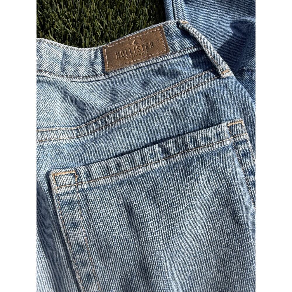 Hollister Ultra High-Rise Mom Jeans Black Stretch Distressed Denim Women 25x27 - Picture 4 of 5